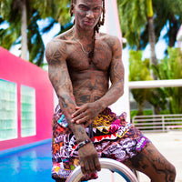 SPRAYGROUND® SWIM SHARKS IN PARIS JETSKI SWIM TRUNKS