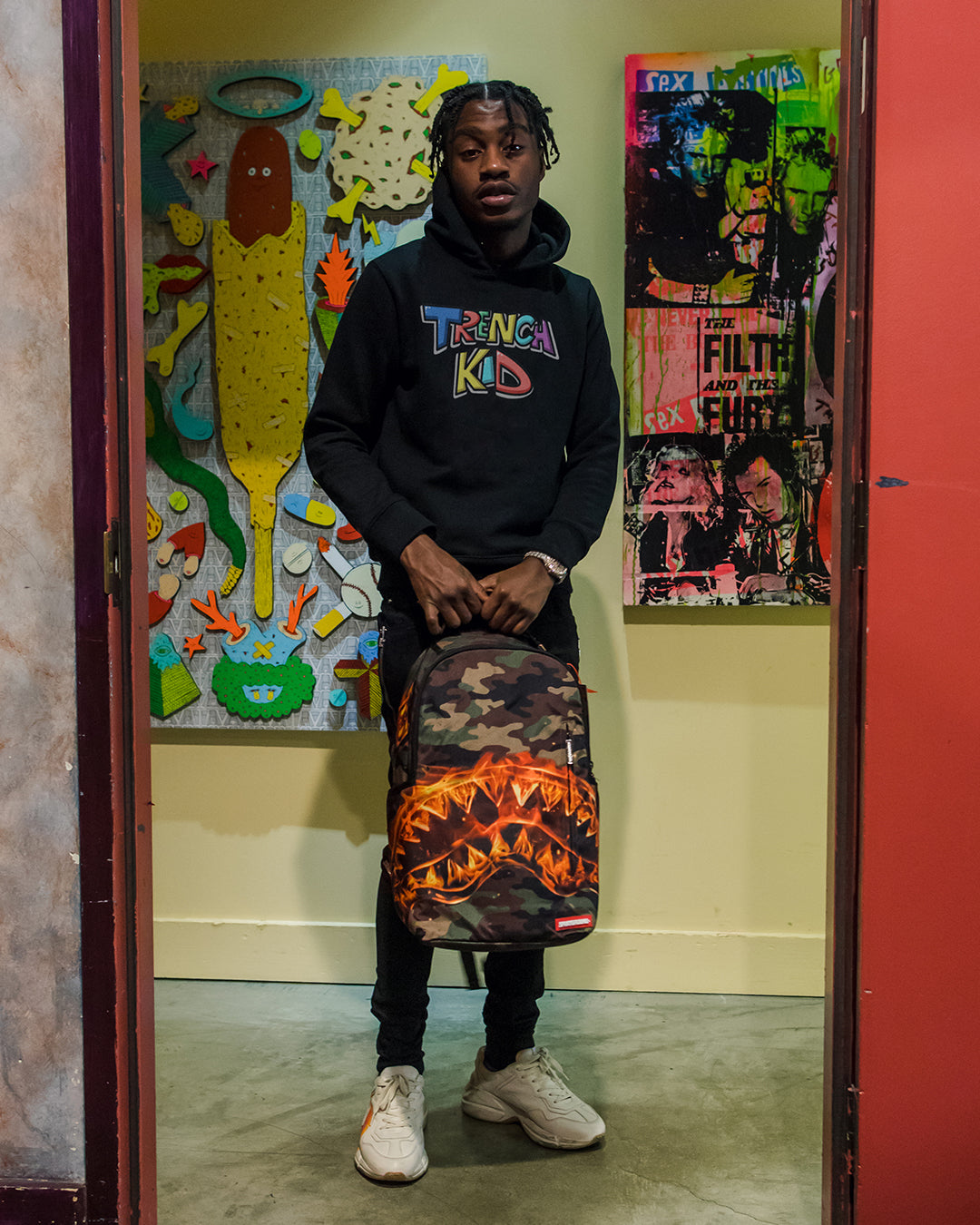 Lil tjay sprayground backpack Clearance