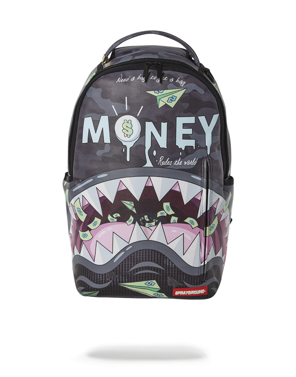 Shop Sprayground Money Stash Flap Backpack B5396 multi