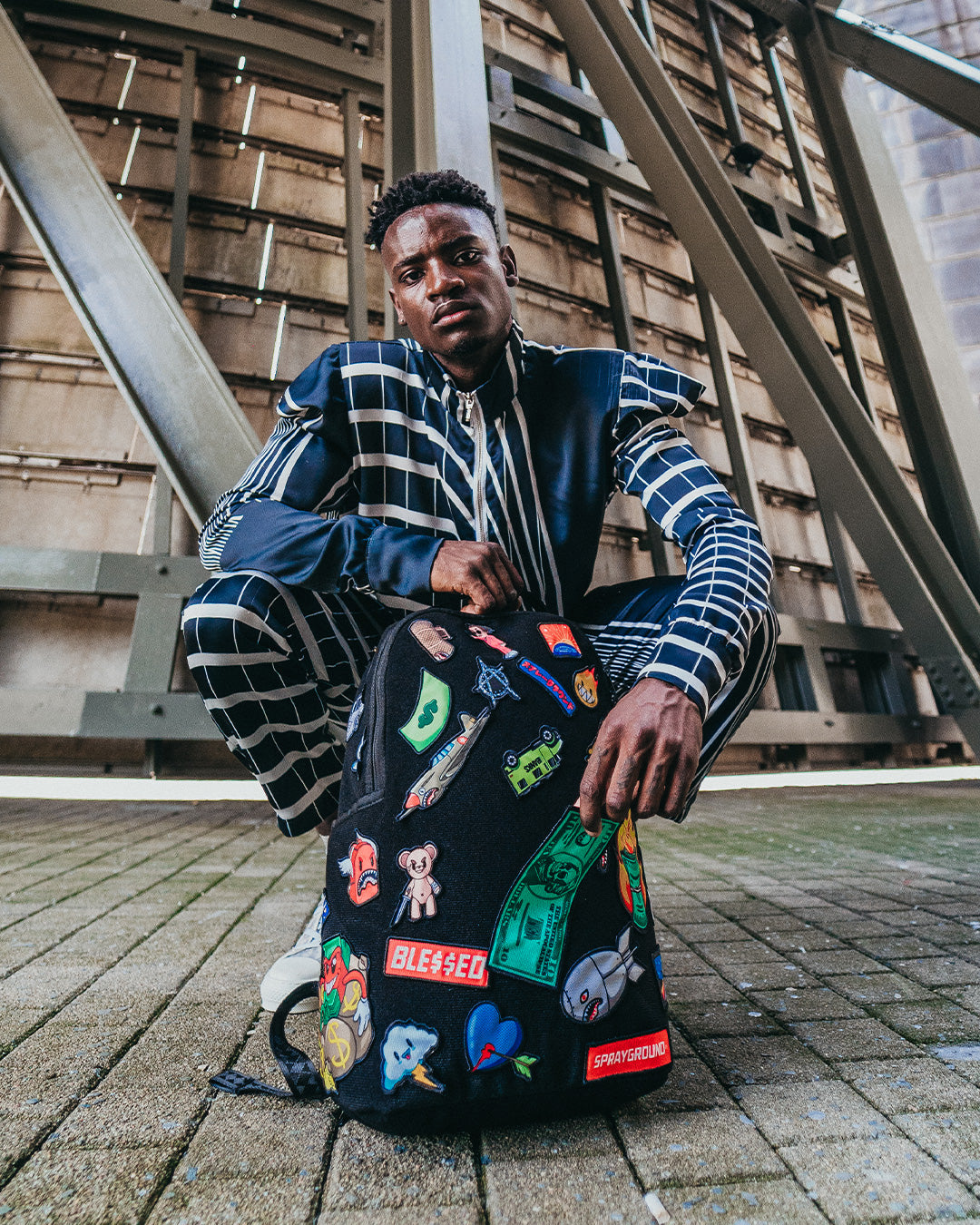 Sprayground travel patches backpack Clearance