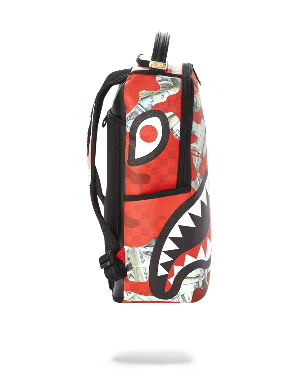 sprayground backpack red