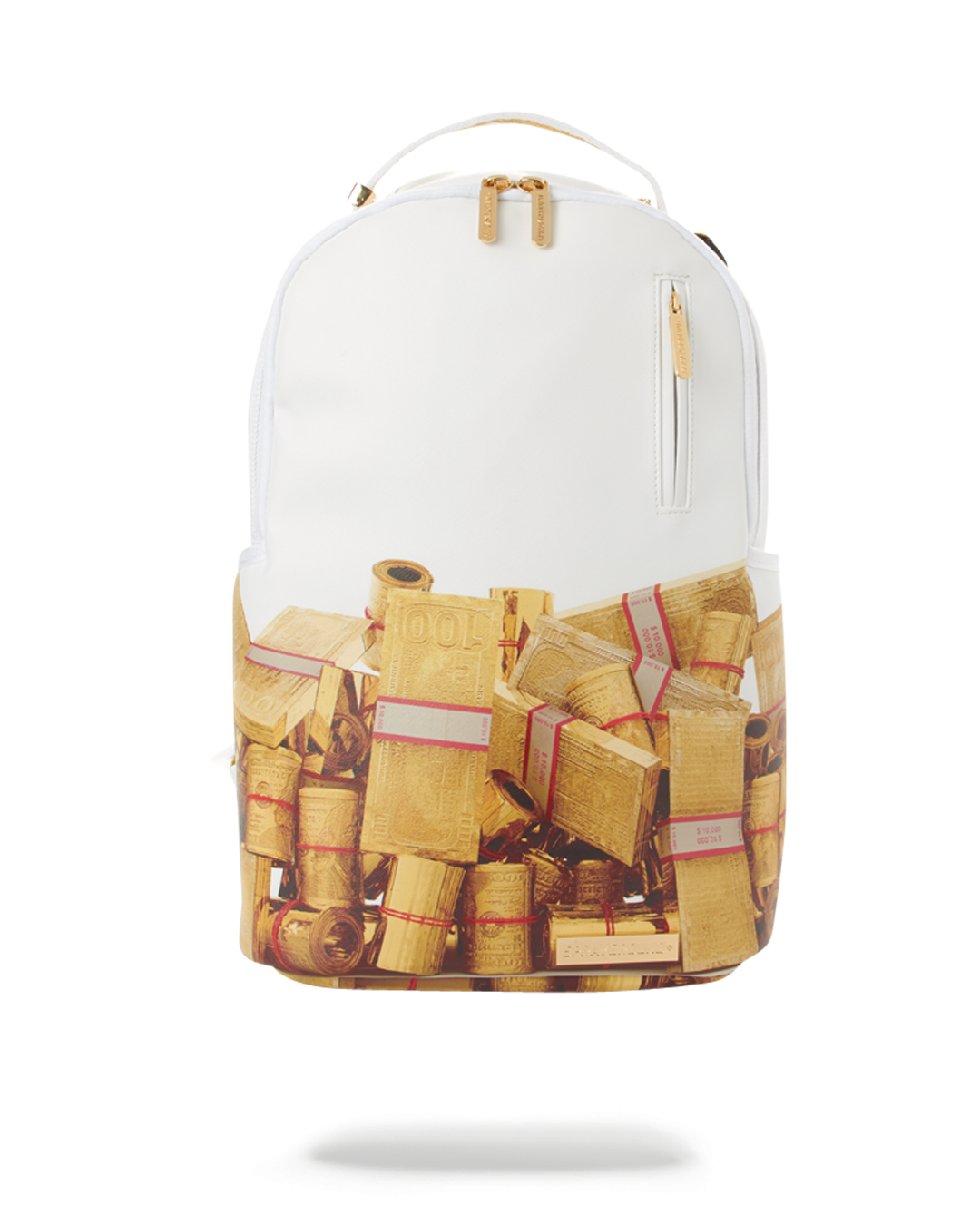 gold sprayground backpack