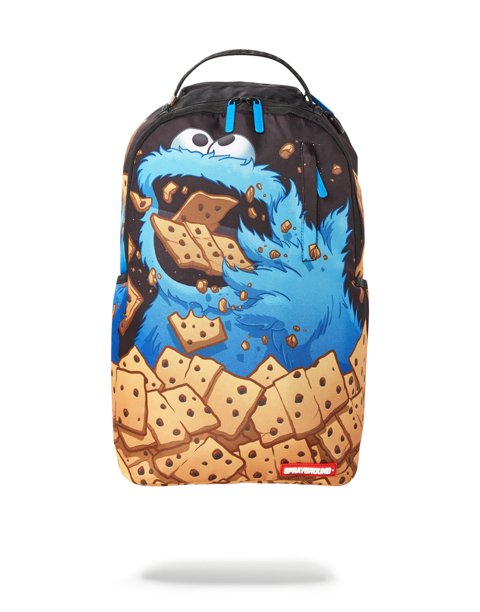 SPRAYGROUND SESAME STREET COOKIE STASH BACKPACK – BLUE CITY NYC