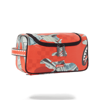 SPRAYGROUND® TOILETRY MONEY CAMO (RED) TOILETRY BAG