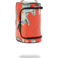 SPRAYGROUND® TOILETRY MONEY CAMO (RED) TOILETRY BAG