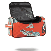 SPRAYGROUND® TOILETRY MONEY CAMO (RED) TOILETRY BAG