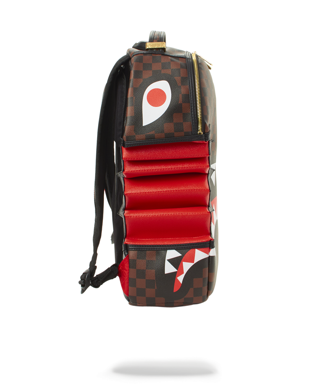 Sprayground shark bite in paris brown backpack Clearance