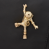 SPRAYGROUND® BACKPACK THE LOST IN SPACE BACKPACK (10 3D GOLD METAL ASTRONAUTS)