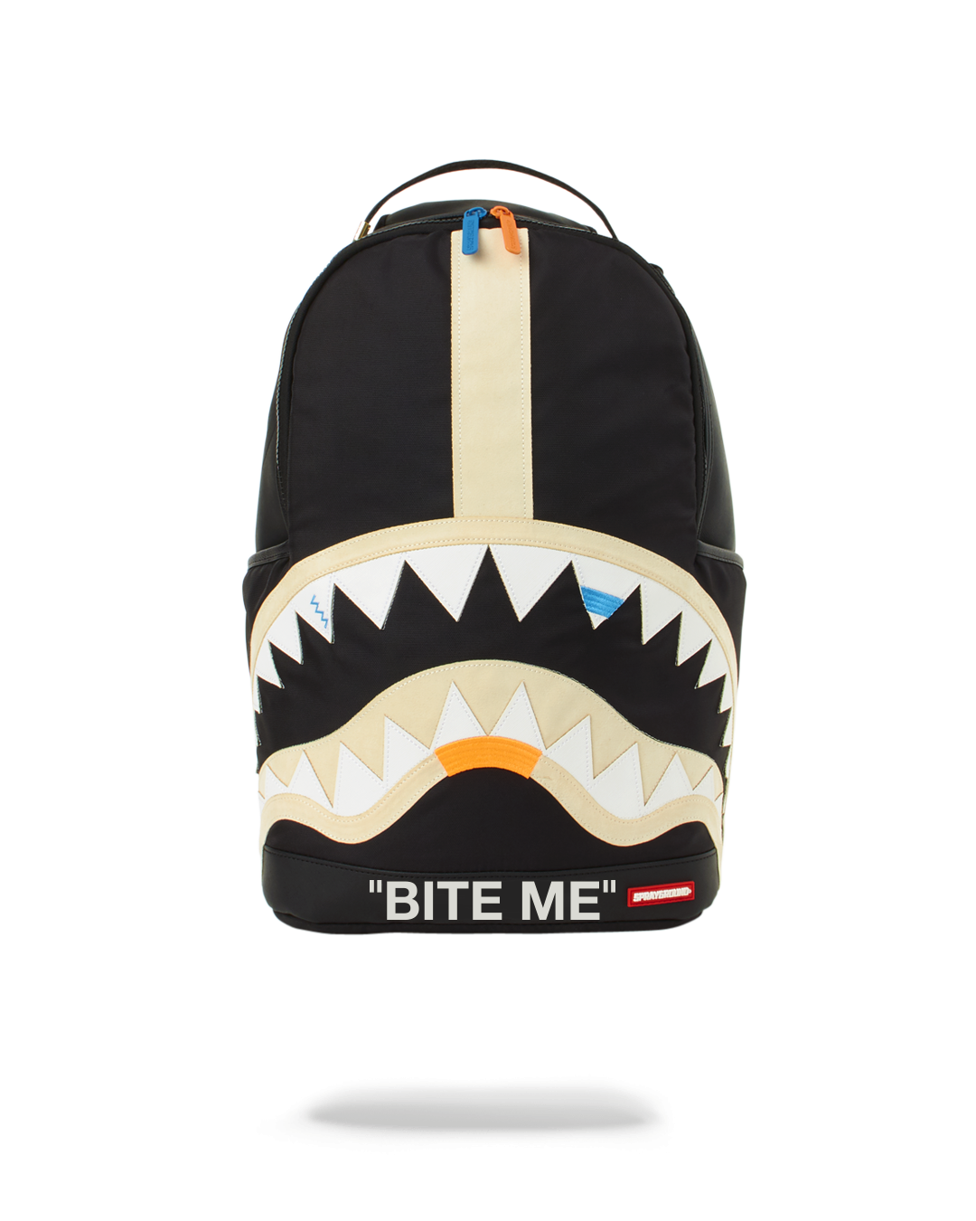 Bite me shark black backpack Outlet