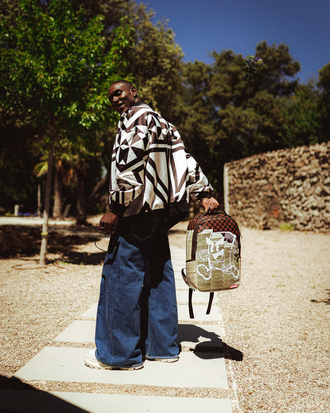 Sprayground money on the run backpack Clearance