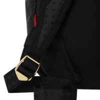 SPRAYGROUND® BACKPACK NOIR QUILT GOLD CHAIN SHARK BACKPACK (DLXV)
