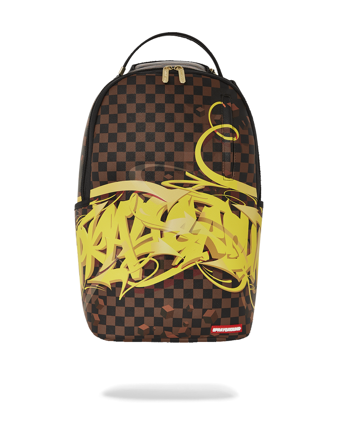 Sprayground gold checkered shop drips backpack