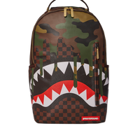 SPRAYGROUND® BACKPACK CAMO DRIP SHARKS IN PARIS BACKPACK (DLXV)
