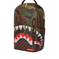 SPRAYGROUND® BACKPACK CAMO DRIP SHARKS IN PARIS BACKPACK (DLXV)