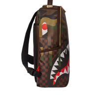 SPRAYGROUND® BACKPACK CAMO DRIP SHARKS IN PARIS BACKPACK (DLXV)
