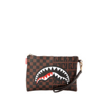 SPRAYGROUND® POUCHETTE SPLIT THE CHECK CROSSOVER CLUTCH