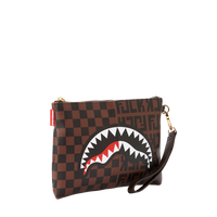 SPRAYGROUND® POUCHETTE SPLIT THE CHECK CROSSOVER CLUTCH