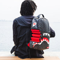 SPRAYGROUND® BACKPACK SHARK BITE SHARKS IN PARIS GRAY BACKPACK (DLXV)
