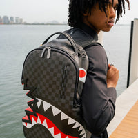 SPRAYGROUND® BACKPACK SHARK BITE SHARKS IN PARIS GRAY BACKPACK (DLXV)