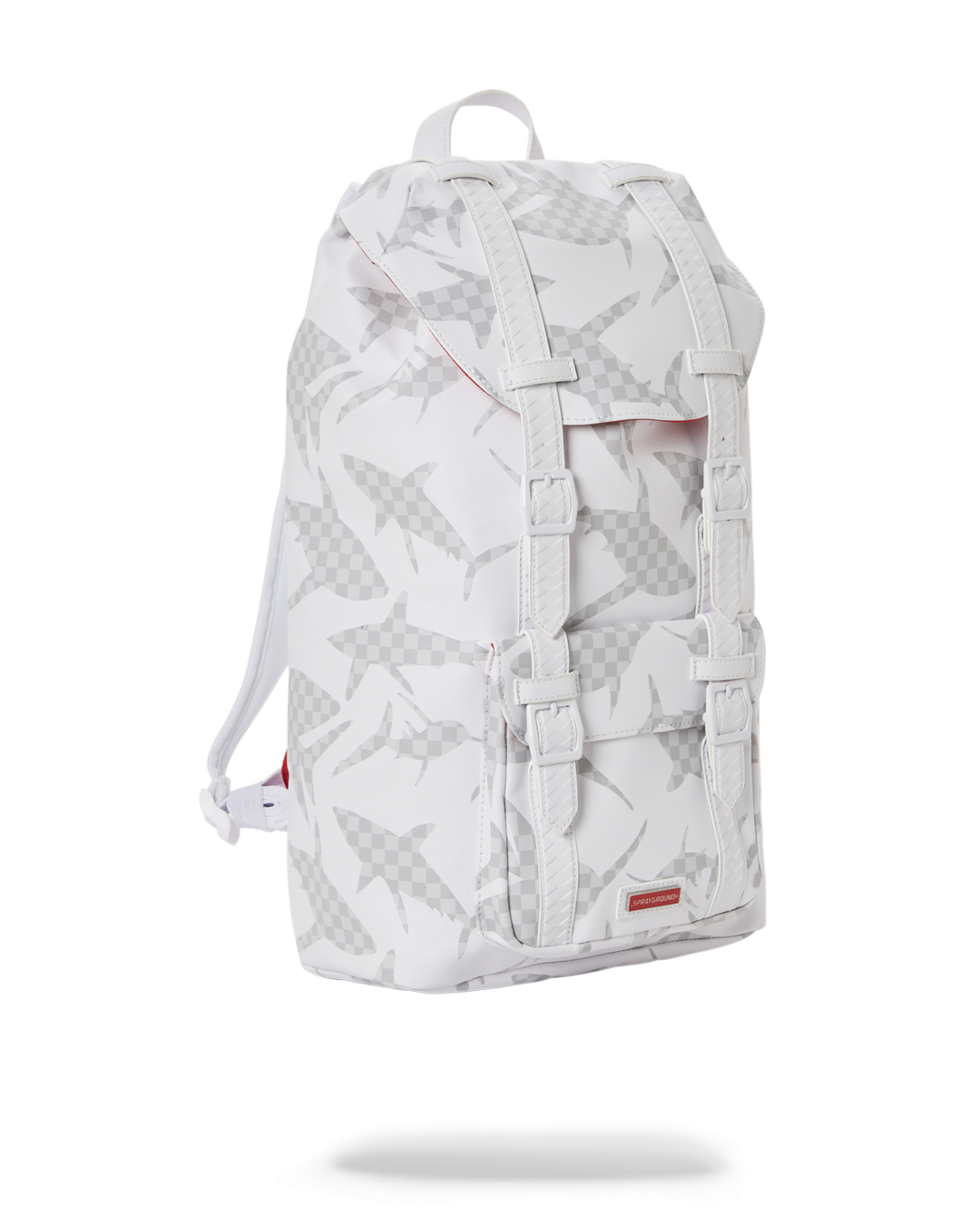 SPRAYGROUND® BACKPACK SHARK CHECK (WHITE) HILLS BACKPACK