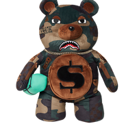 SPRAYGROUND® BACKPACK CAMOCHECK MONEYBEAR TEDDYBEAR BACKPACK