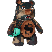 SPRAYGROUND® BACKPACK CAMOCHECK MONEYBEAR TEDDYBEAR BACKPACK