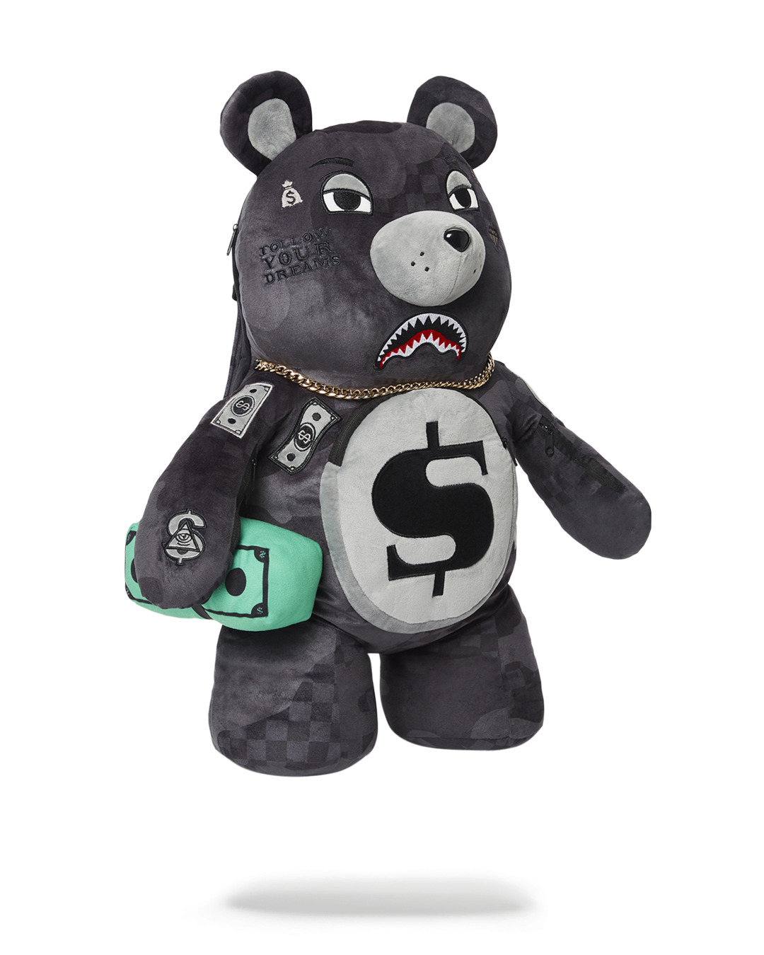 SPRAYGROUND® BACKPACK 3AM NEVER SLEEP MONEYBEAR TEDDYBEAR BACKPACK