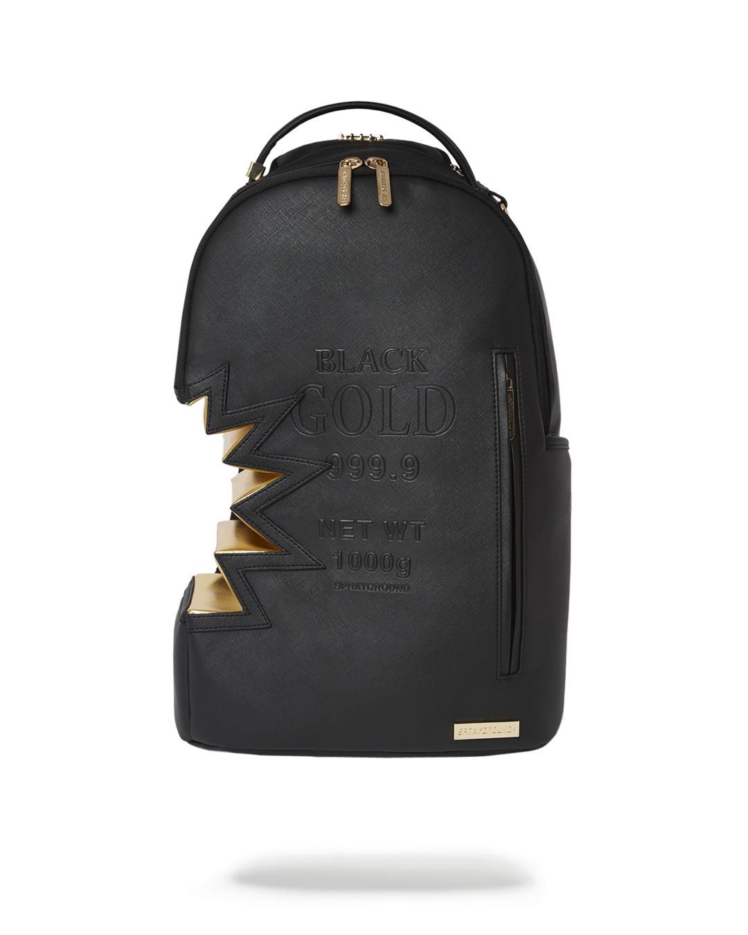 All black sprayground shop backpack