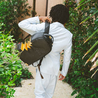 SPRAYGROUND® BACKPACK A.i.3 SHARK BITE BLACK GOLD BACKPACK (DLXV)
