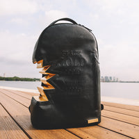 SPRAYGROUND® BACKPACK A.i.3 SHARK BITE BLACK GOLD BACKPACK (DLXV)