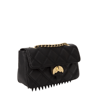 SPRAYGROUND® HANDBAG NOIR QUILT GOLD CHAIN SHARK HANDBAG