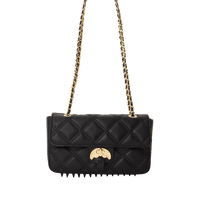 SPRAYGROUND® HANDBAG NOIR QUILT GOLD CHAIN SHARK HANDBAG