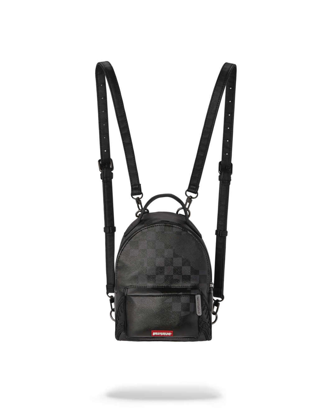 Sprayground 3am black & sales grey camo checkerboard vegan backpack