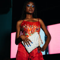 SPRAYGROUND® POUCHETTE ROSE ALL DAY LA PALAIS CROSSOVER CLUTCH