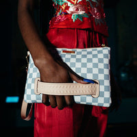 SPRAYGROUND® POUCHETTE ROSE ALL DAY LA PALAIS CROSSOVER CLUTCH