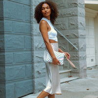 SPRAYGROUND® POUCHETTE ROSE ALL DAY LA PALAIS CROSSOVER CLUTCH