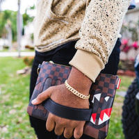 SPRAYGROUND® POUCHETTE XTC SHARKS IN PARIS CROSSOVER CLUTCH