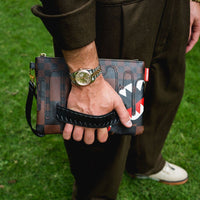 SPRAYGROUND® POUCHETTE XTC SHARKS IN PARIS CROSSOVER CLUTCH