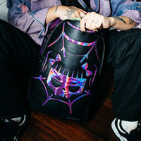 SPRAYGROUND® BACKPACK CAZZU IRIDESCENT CUT & SEW SPIDER SKULL SHARK BACKPACK (DLXV)