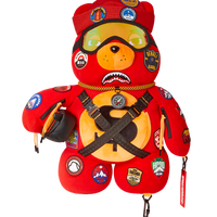 SPRAYGROUND® BACKPACK THE GLOBAL EXPEDITION MONEYBEAR TEDDYBEAR BACKPACK