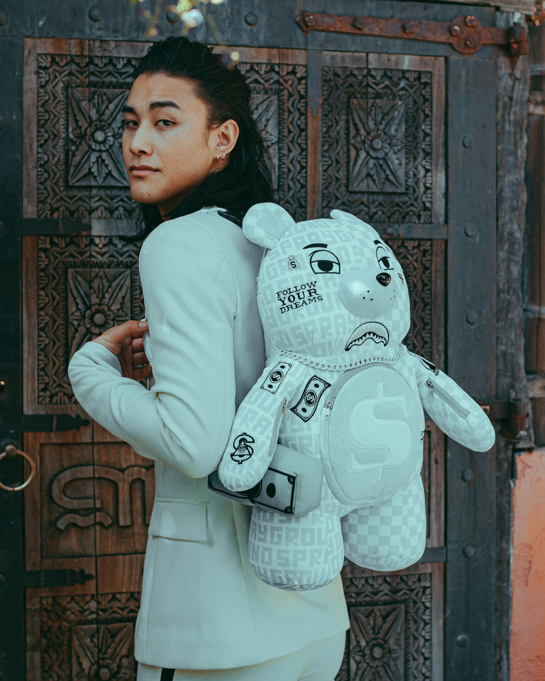SPLIT THE CHECK (PEARL) MONEYBEAR TEDDYBEAR BACKPACK – SPRAYGROUND®