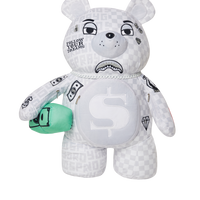 SPRAYGROUND® BACKPACK SPLIT THE CHECK (PEARL) MONEYBEAR TEDDYBEAR BACKPACK