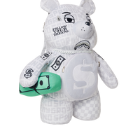 SPRAYGROUND® BACKPACK SPLIT THE CHECK (PEARL) MONEYBEAR TEDDYBEAR BACKPACK