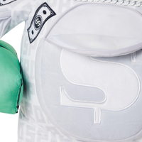 SPRAYGROUND® BACKPACK SPLIT THE CHECK (PEARL) MONEYBEAR TEDDYBEAR BACKPACK
