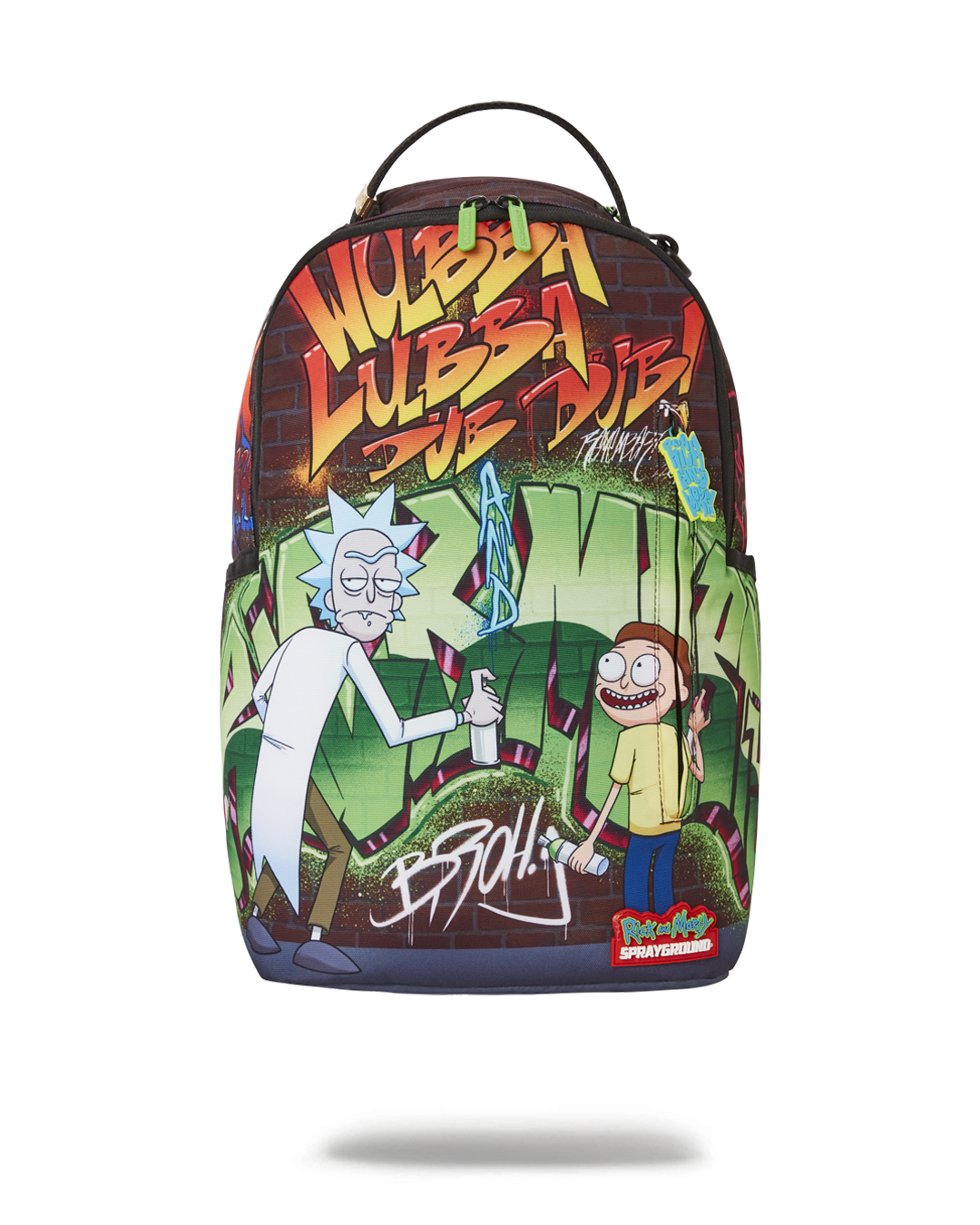 sprayground backpack rick and morty