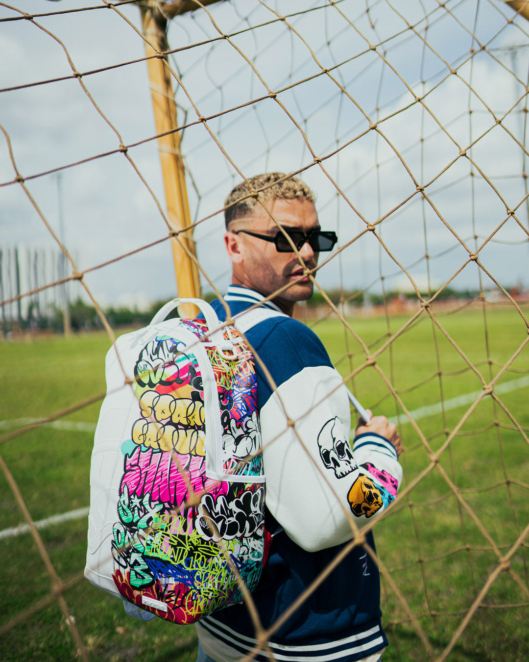 Sprayground half graffiti backpack Clearance