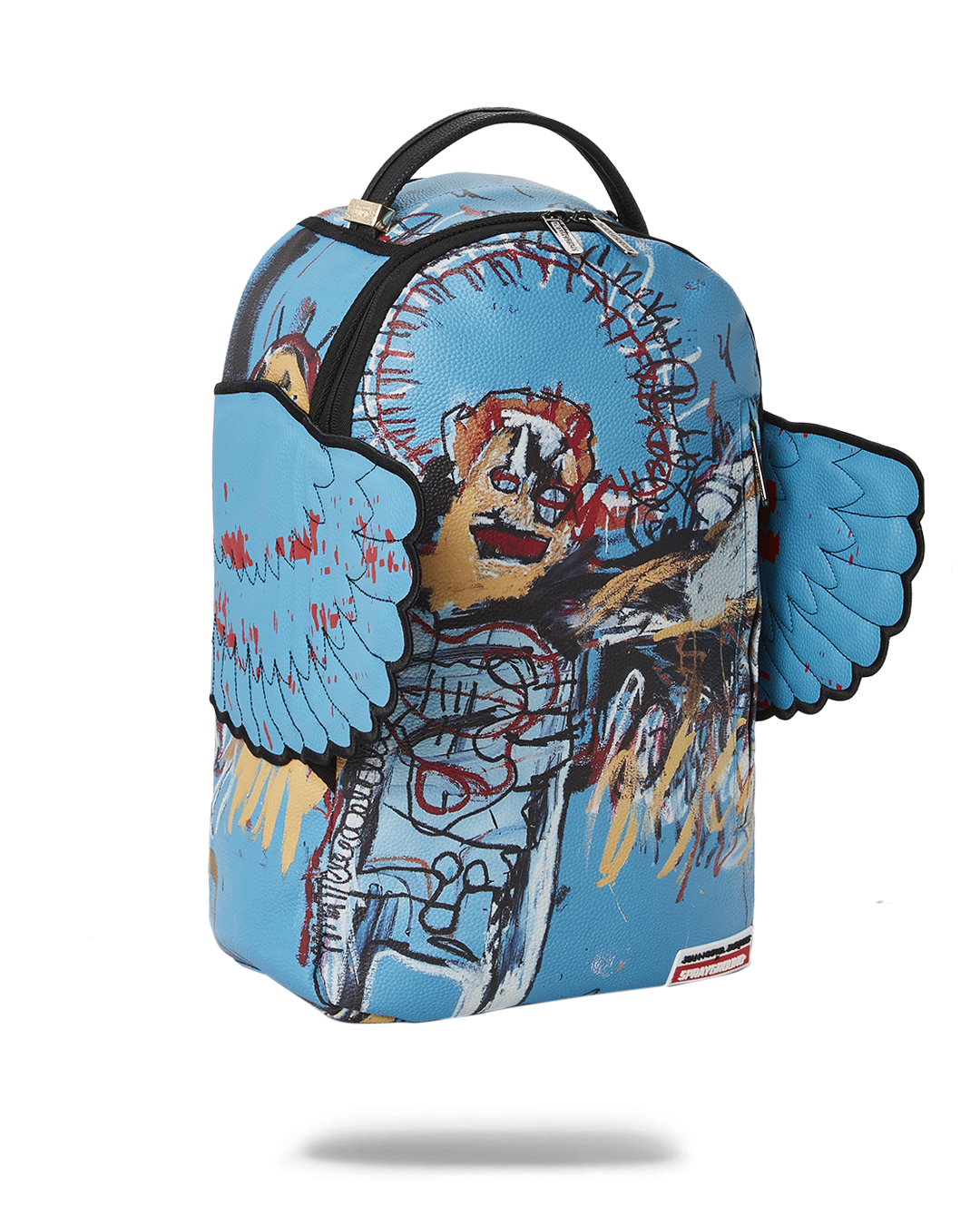 basquiat leather backpack OFFICIAL UNTITLED (FALLEN ANGEL) 1981 WING (DLXV) Style No OFFICIAL BASQUIAT UNTITLED (FALLEN ANGEL)