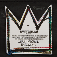 SPRAYGROUND® HANDBAG OFFICIAL BASQUIAT UNTITLED (CHEESE POPCORN) 1983 HANDBAG