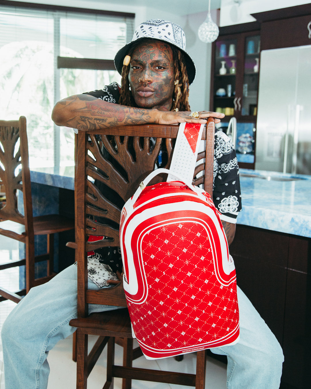Sprayground online leather backpack