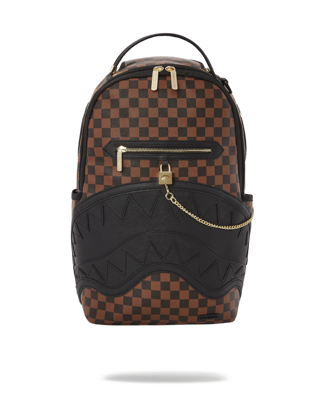 SPRAYGROUND SHARKS IN PARIS COASTAL BACKPACK (DLXV) - FLOWER SHARK BROWN  TEETH